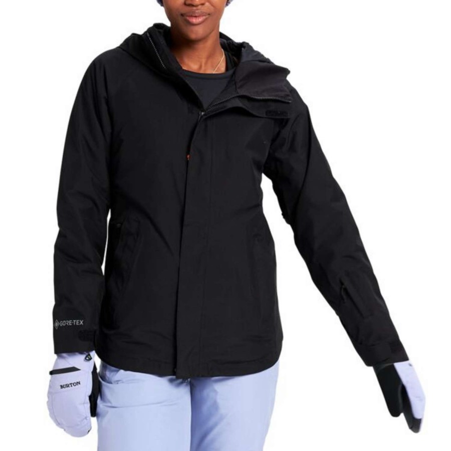 Snow Outerwear * | Burton Gore-Tex Powline Insulated Women'S Snowboard Jacket True Black