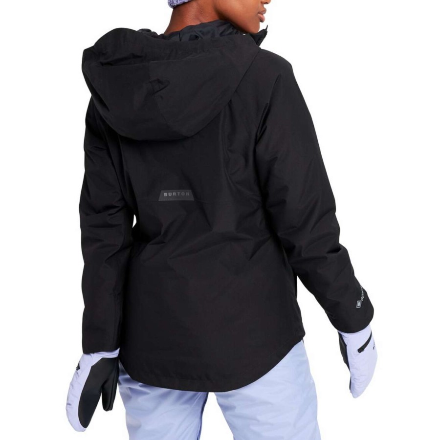 Snow Outerwear * | Burton Gore-Tex Powline Insulated Women'S Snowboard Jacket True Black