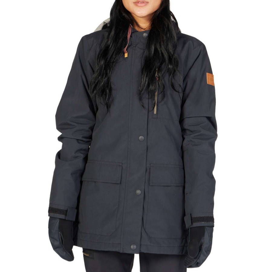 Snow Outerwear * | Dc Bandwidth Jacket 2023 Women'S Snowboard Jacket Black(Kvj0)