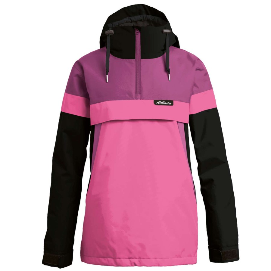 Snow Outerwear * | Airblaster Lady Trenchover Women'S Snowboard Jacket 2022 Magenta