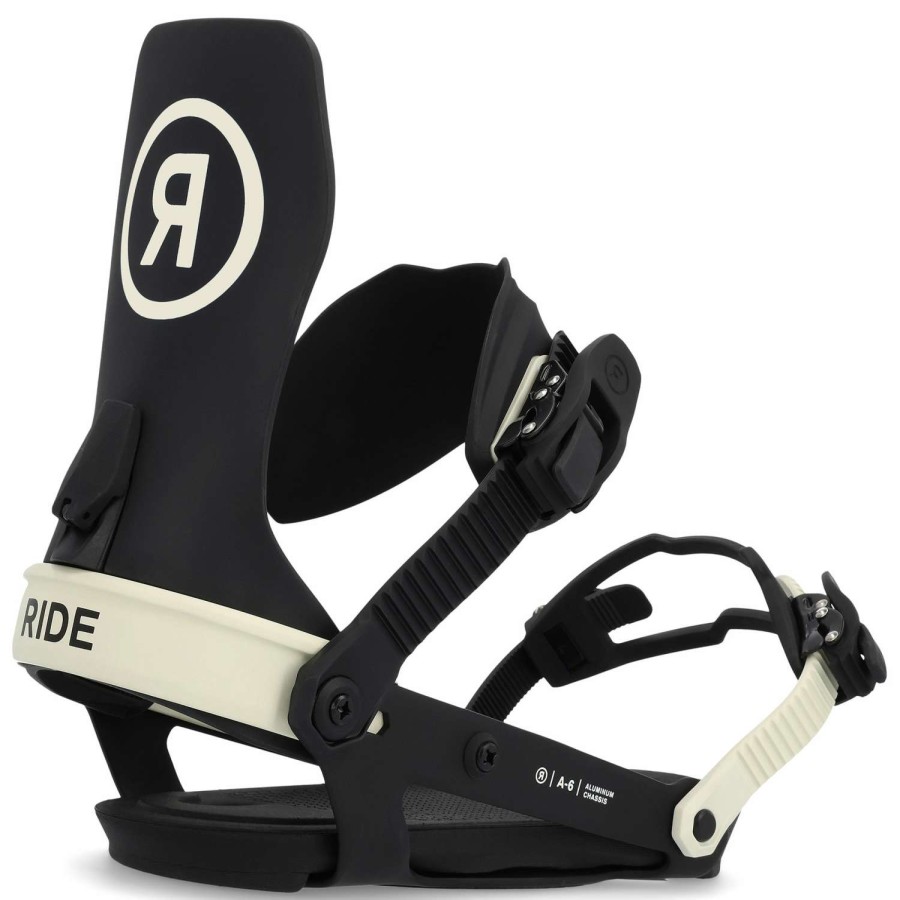 Snowboard Bindings * | Ride Mens A-6 Snowboard Bindings 23 Black