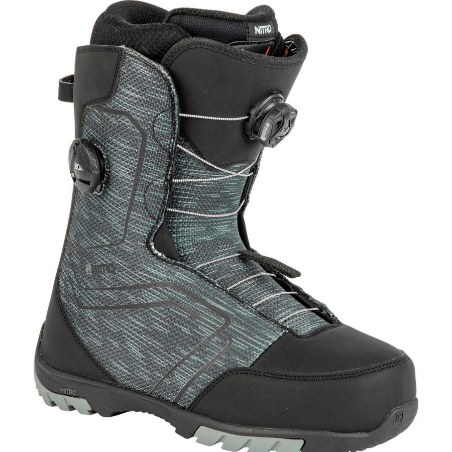 Snowboard Boots * | Nitro Sentinel Boa 2024 Men'S Snowboard Boots Black