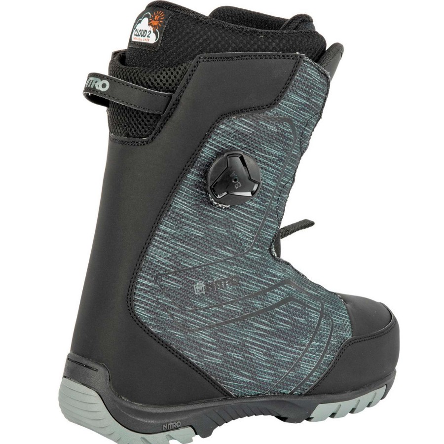 Snowboard Boots * | Nitro Sentinel Boa 2024 Men'S Snowboard Boots Black