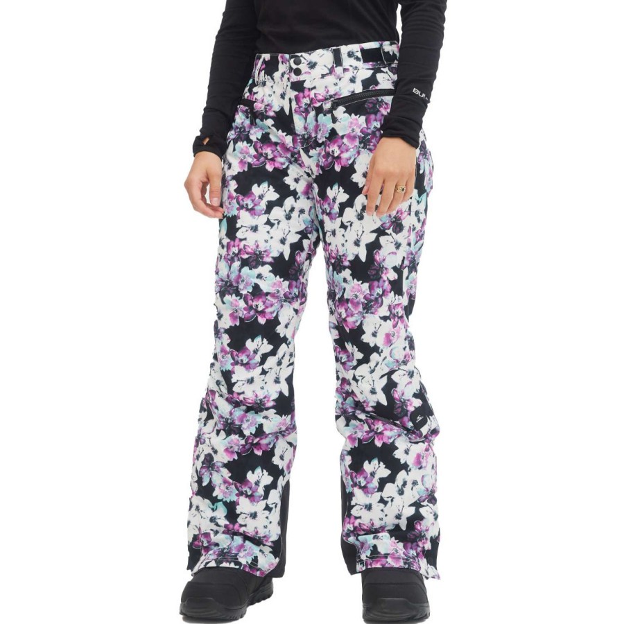 Snow Outerwear * | O'Neill Glamour Insulated Pants 2023 Women'S Snowboard Pants Blue Ice Flower