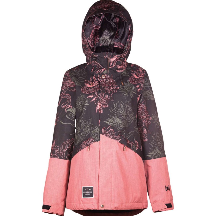 Snow Outerwear * | L1 Lalena Jacket 2022 Women'S Snowboard Jacket Fatal Beauty Print