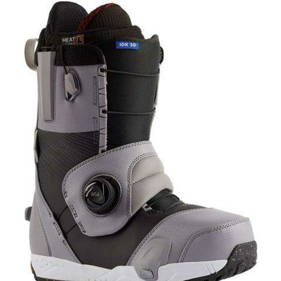 Equipment * | Burton Men'S Ion Step On Snowboard Boots Sharkskin / Black