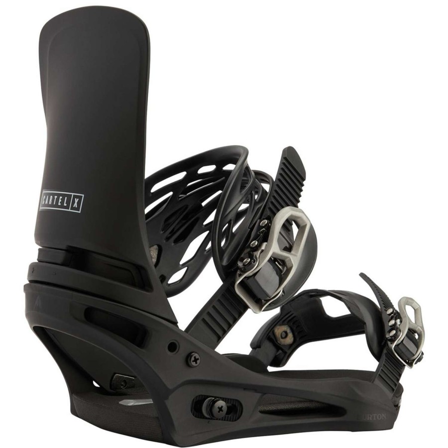 Snowboard Bindings * | Burton Mens Cartel X Re:Flex Snowboard Bindings 23 Black