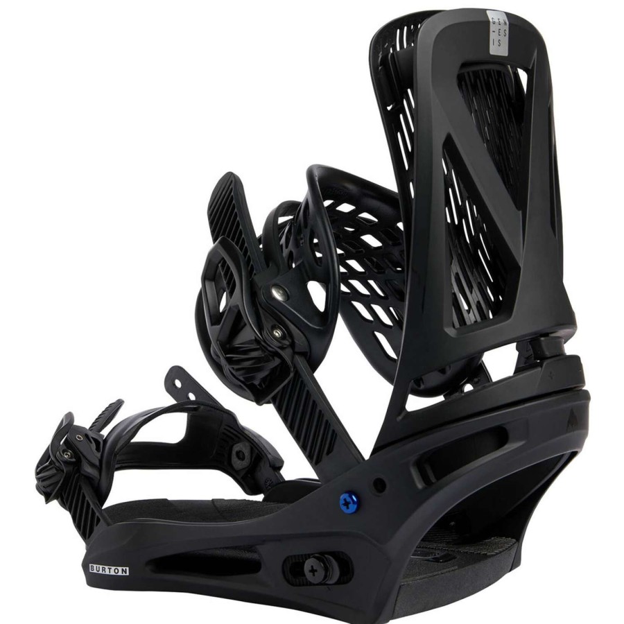 Snowboard Bindings * | Burton Mens Genesis Re:Flex Snowboard Bindings 23 Black