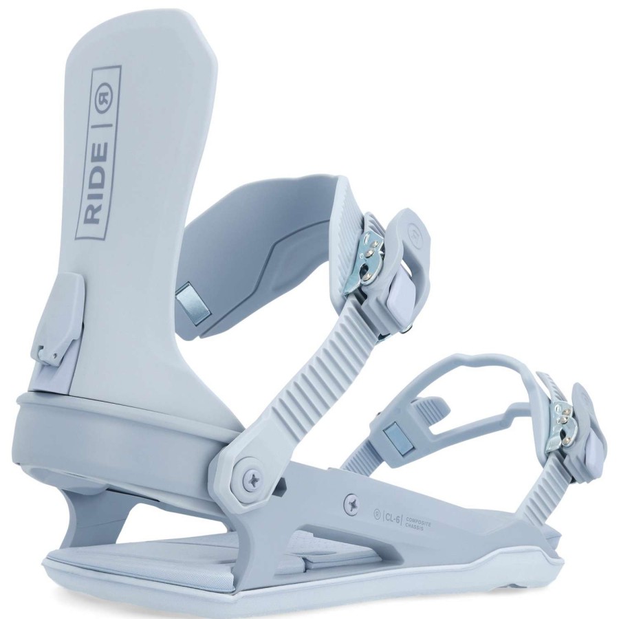 Snowboard Bindings * | Ride Womens Cl-6 Snowboard Bindings 23 Ice