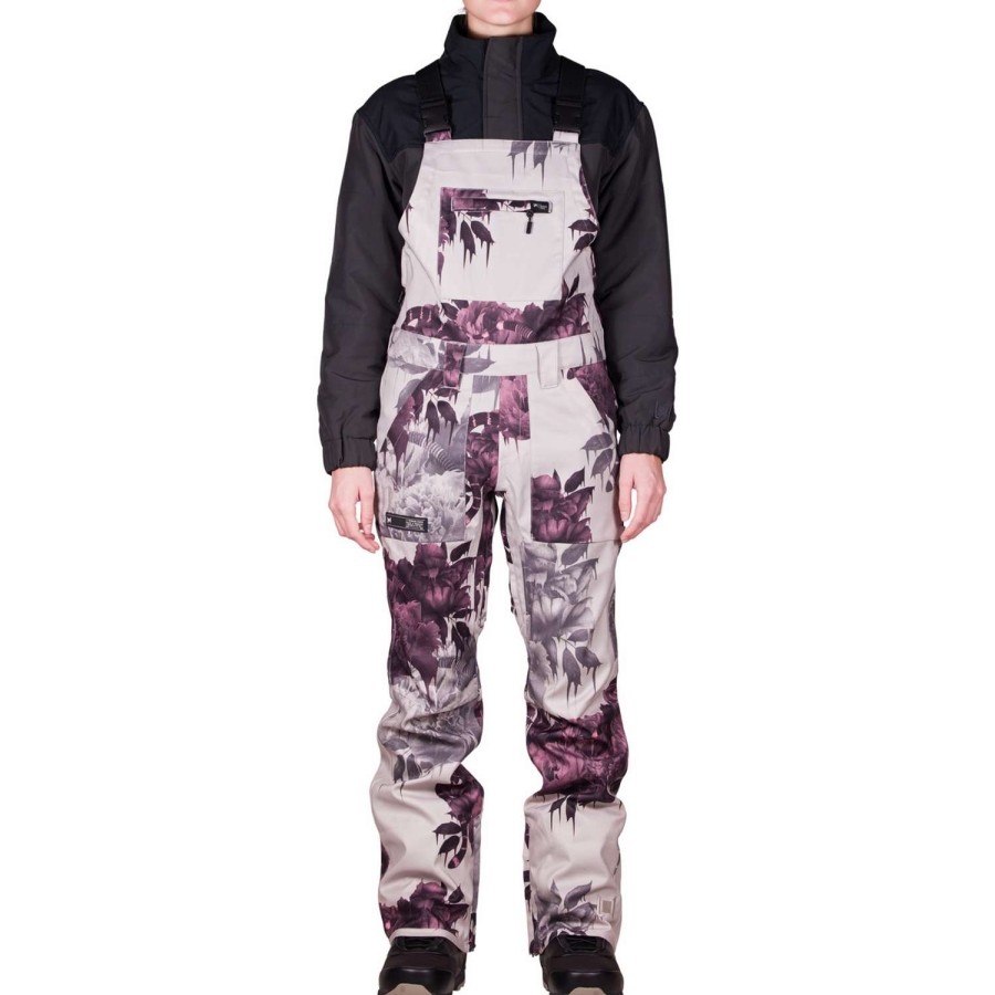 Snow Outerwear * | L1 Loretta Overall Bib 2023 Women'S Snowboard Bib Ghosted Print