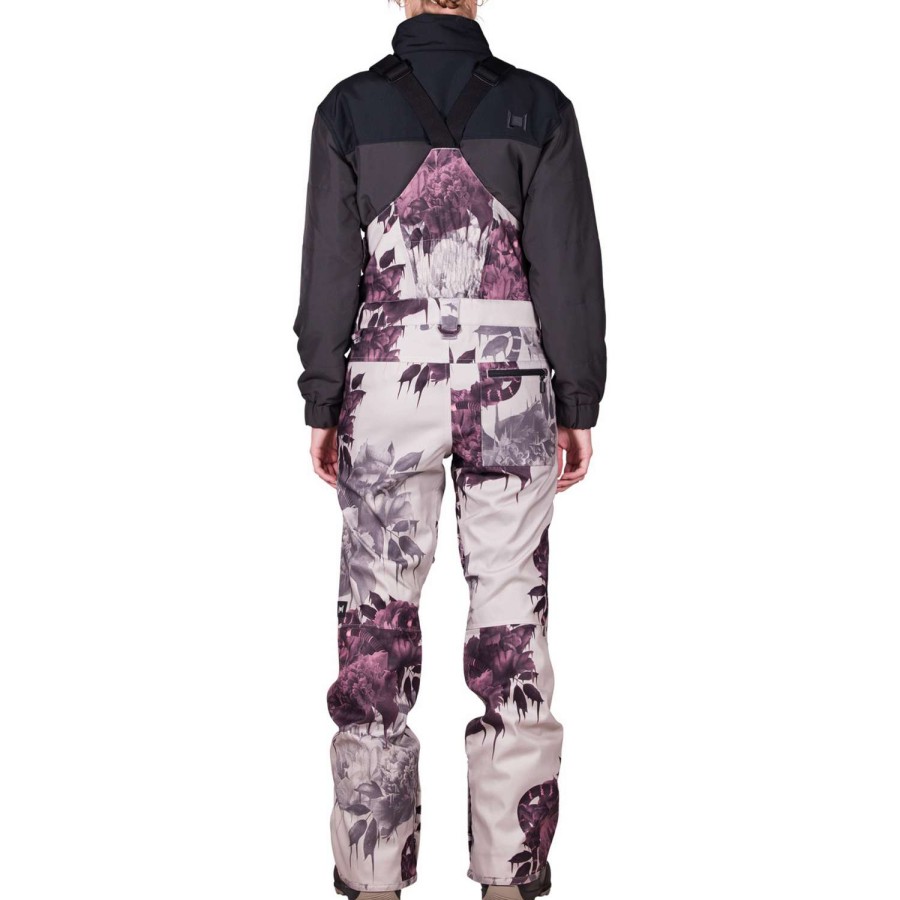 Snow Outerwear * | L1 Loretta Overall Bib 2023 Women'S Snowboard Bib Ghosted Print