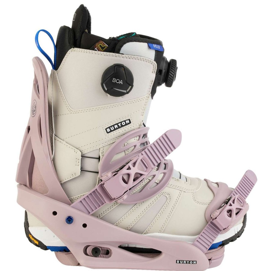 Snowboard Bindings * | Burton Womens Citizen Re:Flex Snowboard Bindings 23 Elderberry