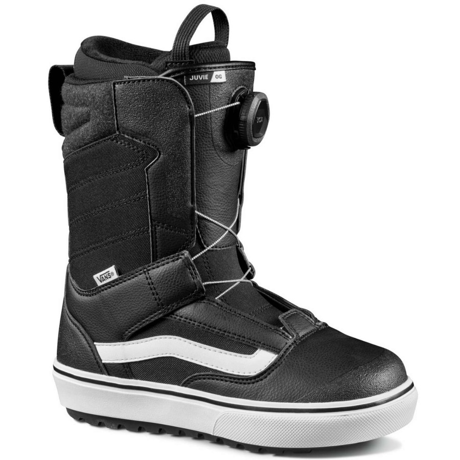 Snowboard Boots * | Vans Juvie Og 2024 Youth Snowboard Boots Black/White