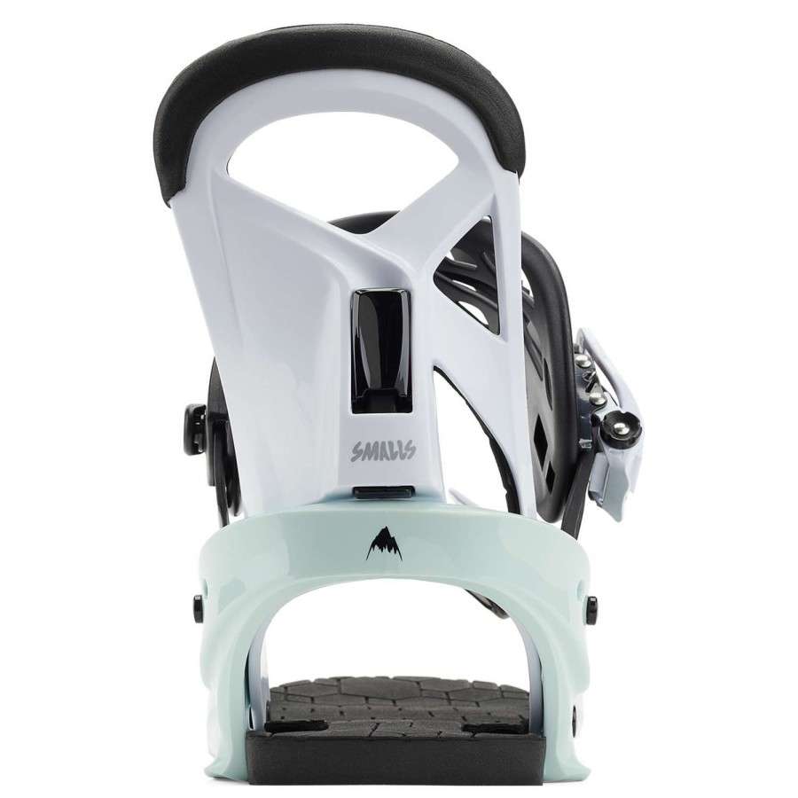 Snowboard Bindings * | Burton Kids Smalls Re:Flex Snowboard Bindings 23 White/Black