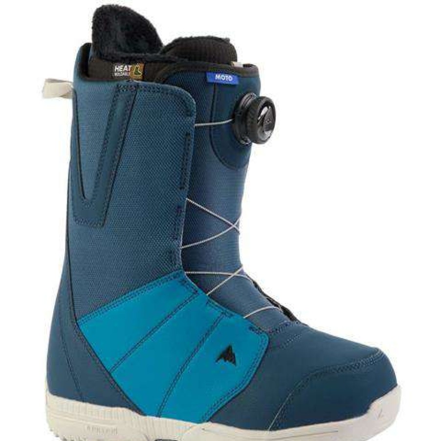 Equipment * | Burton Men'S Moto Boa Snowboard Boots Blues