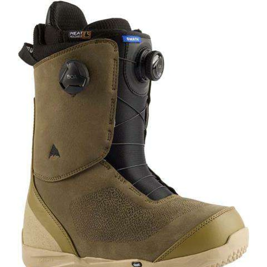 Equipment * | Burton Men'S Swath Boa Snowboard Boots Martini Olive