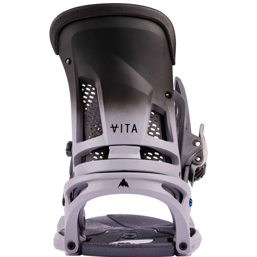 Snowboard Bindings * | Burton Mens Malavita Est Snowboard Bindings 23 Grey Fade