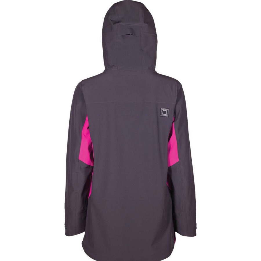 Snow Outerwear * | L1 Theorem Atlas Jacket 2023 Women'S Snowboard Jacket Phantom - Fuchsia