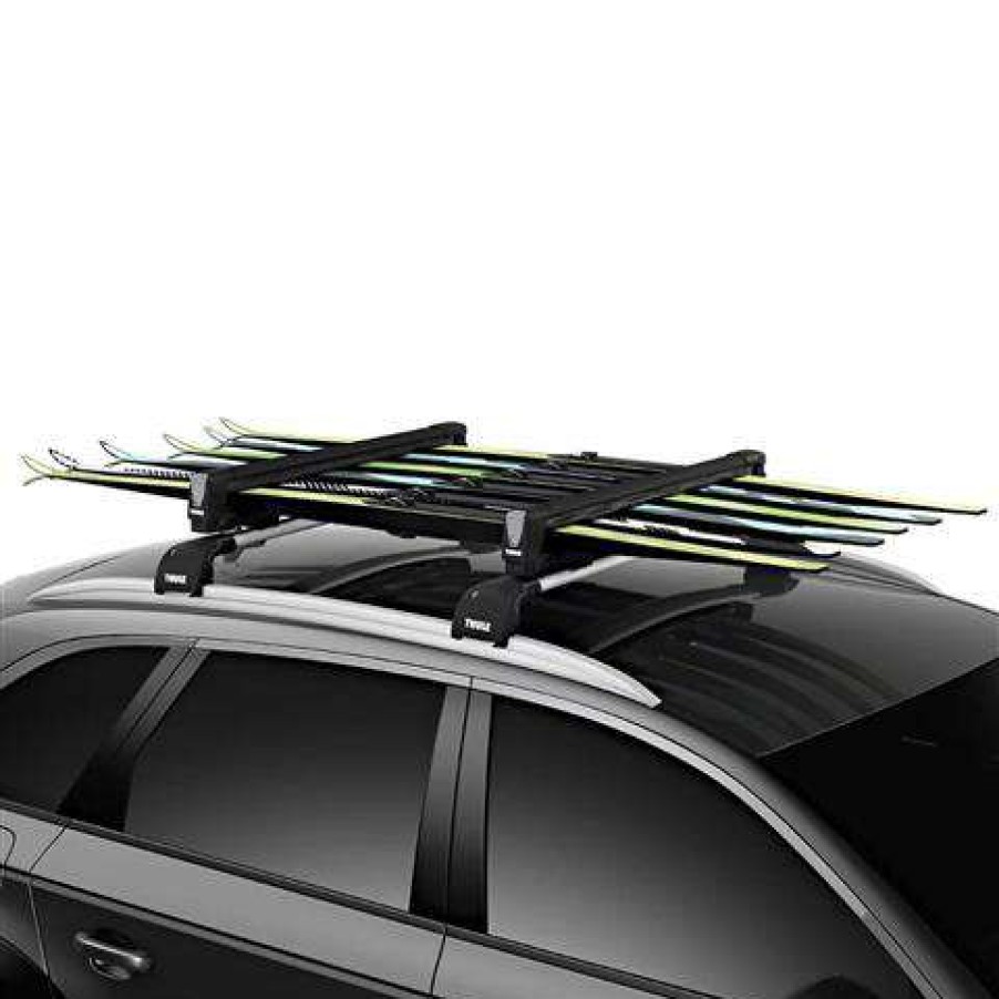 Equipment * | Thule Thule Snowpack L Ski And Snowboard Rack Black