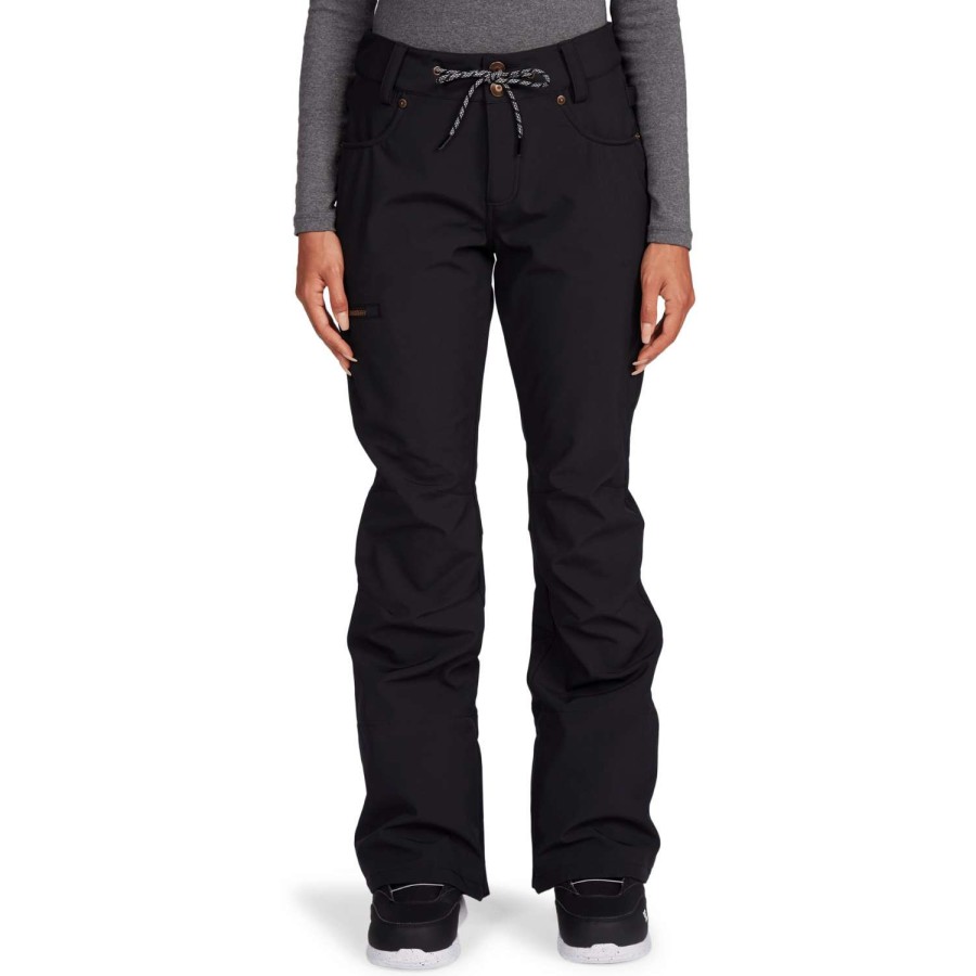 Snow Outerwear * | Dc Viva Softshell Pant 2022 Women'S Snowboard Pant Black (Kvj0)