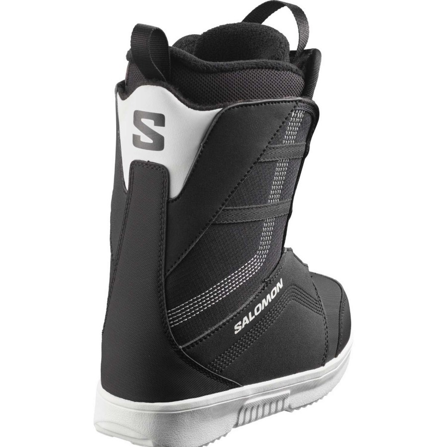 Snowboard Boots * | Salomon Project Boa 2024 Youth Snowboard Boots Black/Black/White