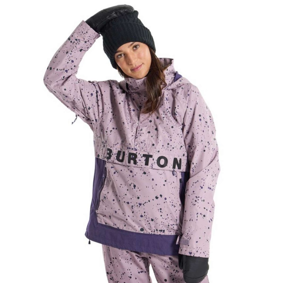 Snow Outerwear * | Burton Frostner Anorak Jacket 2023 Women'S Snowboard Jacket