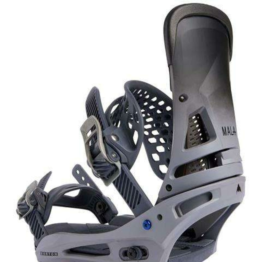 Equipment * | Burton Men'S Malavita Re:Flex Snowboard Bindings Gray Fade