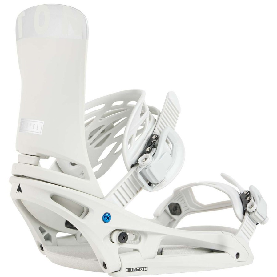 Snowboard Bindings * | Burton Mens Cartel Est Snowboard Bindings 23 Grey Cloud