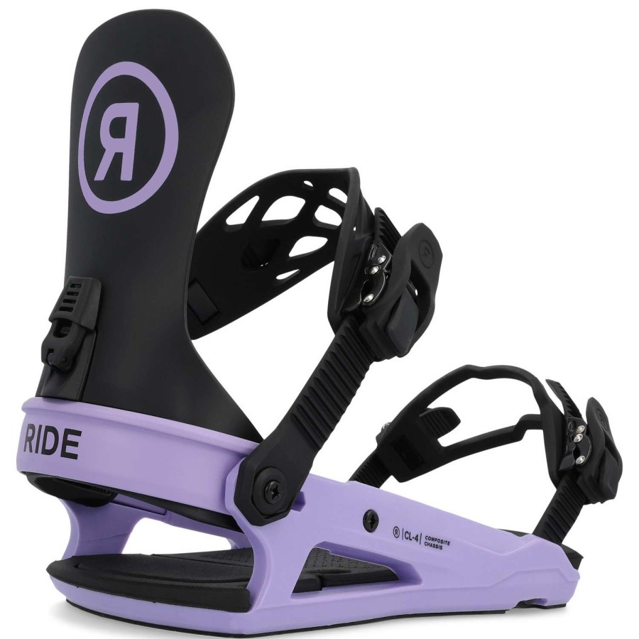 Snowboard Bindings * | Ride Womens Cl-4 Snowboard Bindings 23 Violet