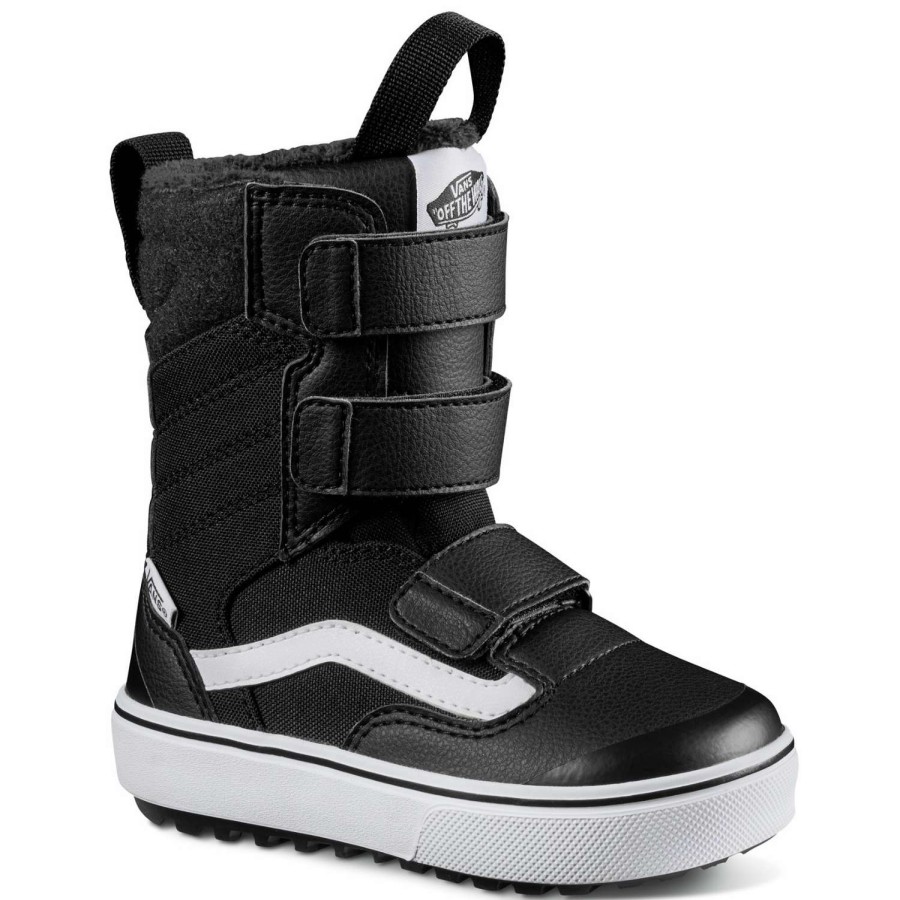 Snowboard Boots * | Vans Juvie Mini 2024 Kid'S Snowboard Boots Black/White