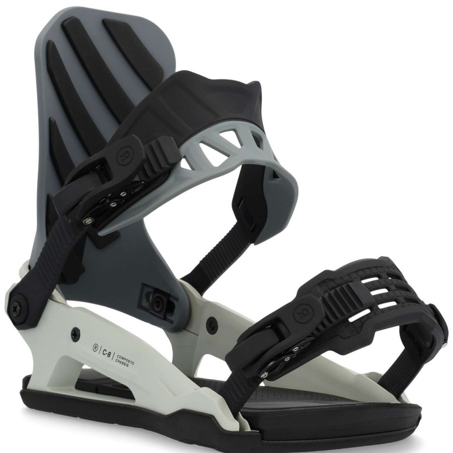 Snowboard Bindings * | Ride Mens C-8 Snowboard Bindings 23 Grey