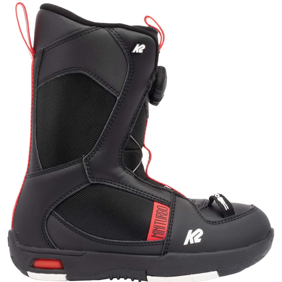 Snowboard Boots * | K2 Mini Turbo 2023 Boy'S Snowboard Boot Black