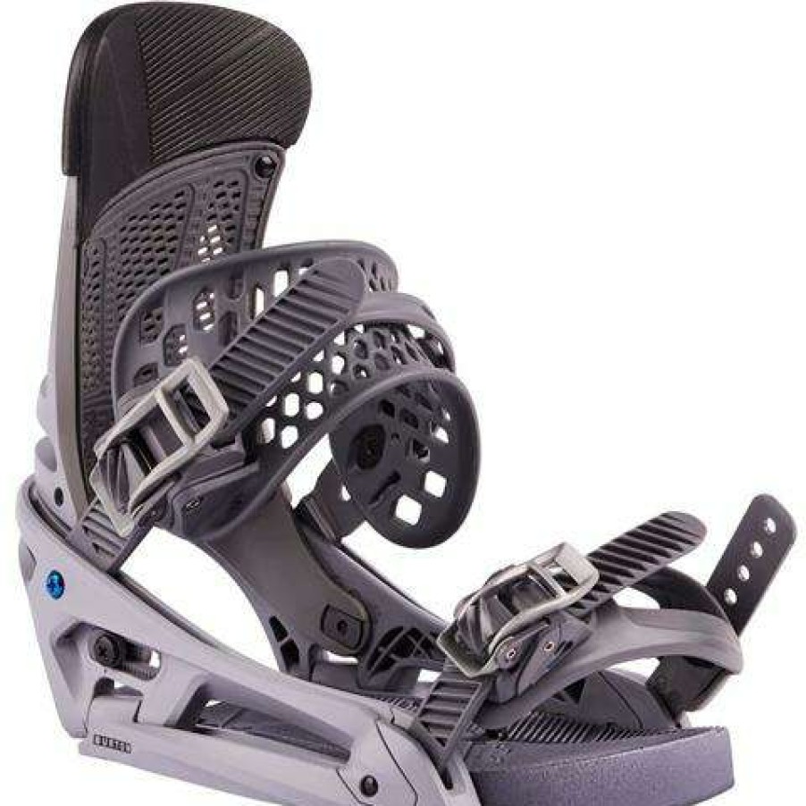 Equipment * | Burton Men'S Malavita Est Snowboard Bindings Gray Fade