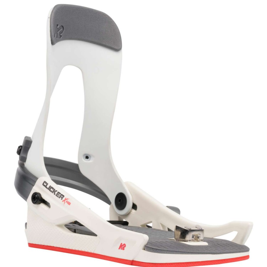 Snowboard Bindings * | K2 Snowboarding Womens Clicker X Hb Snowboard Bindings 22 White