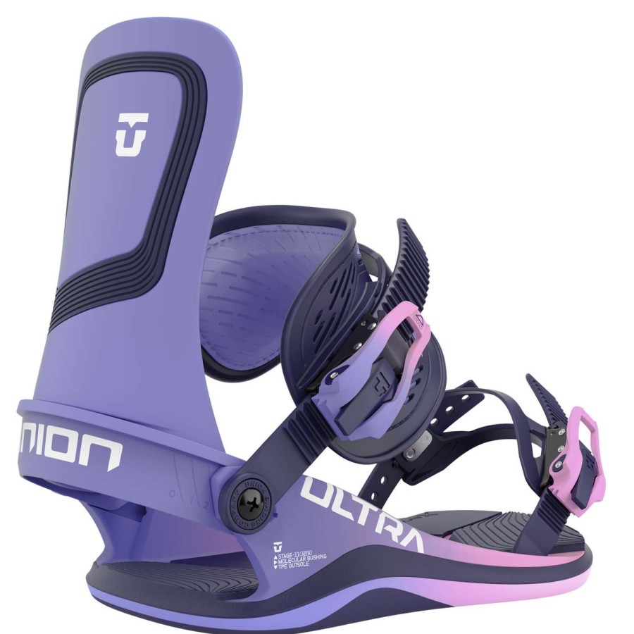 Snowboard Bindings * | Union Womens Ultra Snowboard Bindings 23 Violet