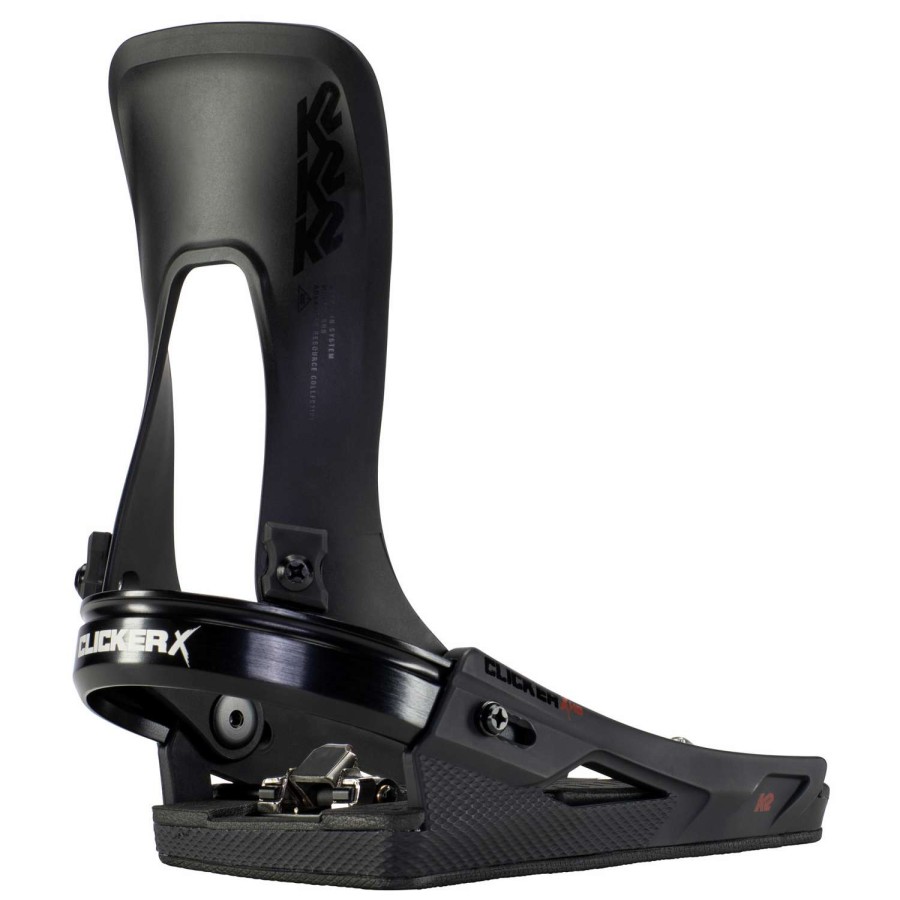 Snowboard Bindings * | K2 Snowboarding Mens Clicker X Hb Snowboard Bindings 23 Black