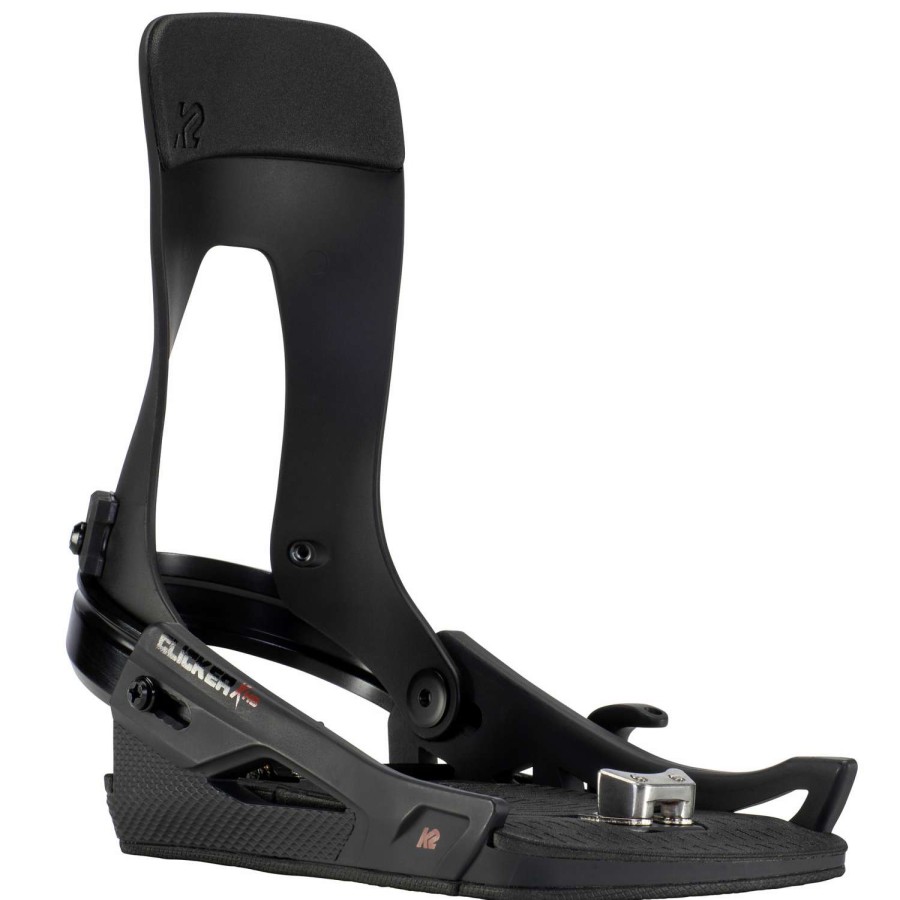 Snowboard Bindings * | K2 Snowboarding Mens Clicker X Hb Snowboard Bindings 23 Black